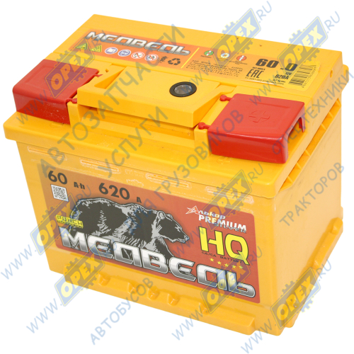 4607175658898 Аккумулятор (АКБ) обратная полярность [0] 60 а/ч 242х175х190; 620А silver Тюменский медведь